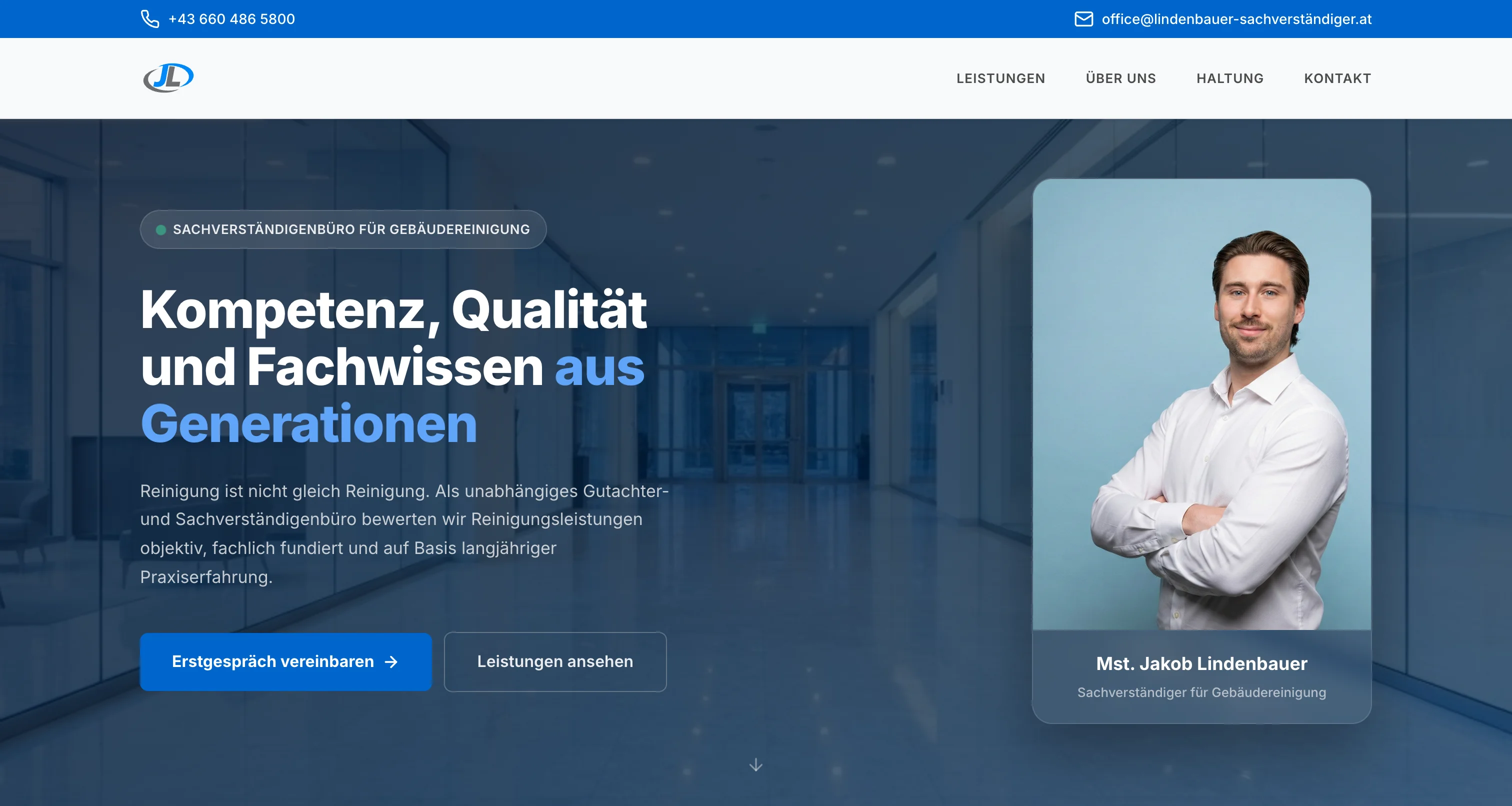 Lindenbauer: Sachverständigenbüro für Gebäudereinigung
