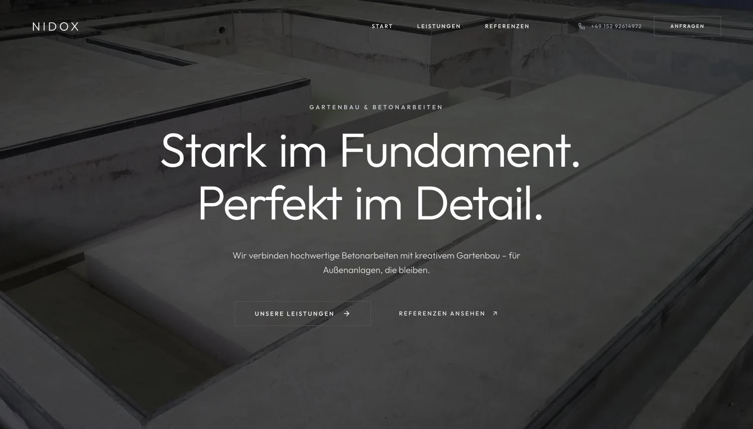 NIDOX: Betonbau & Gartenbau