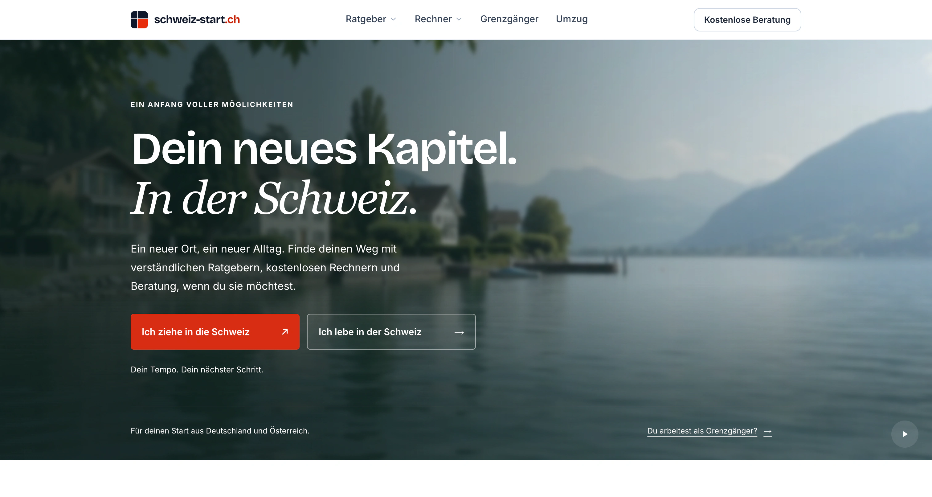 schweiz-start.ch: Eigener Content- und Service-Hub